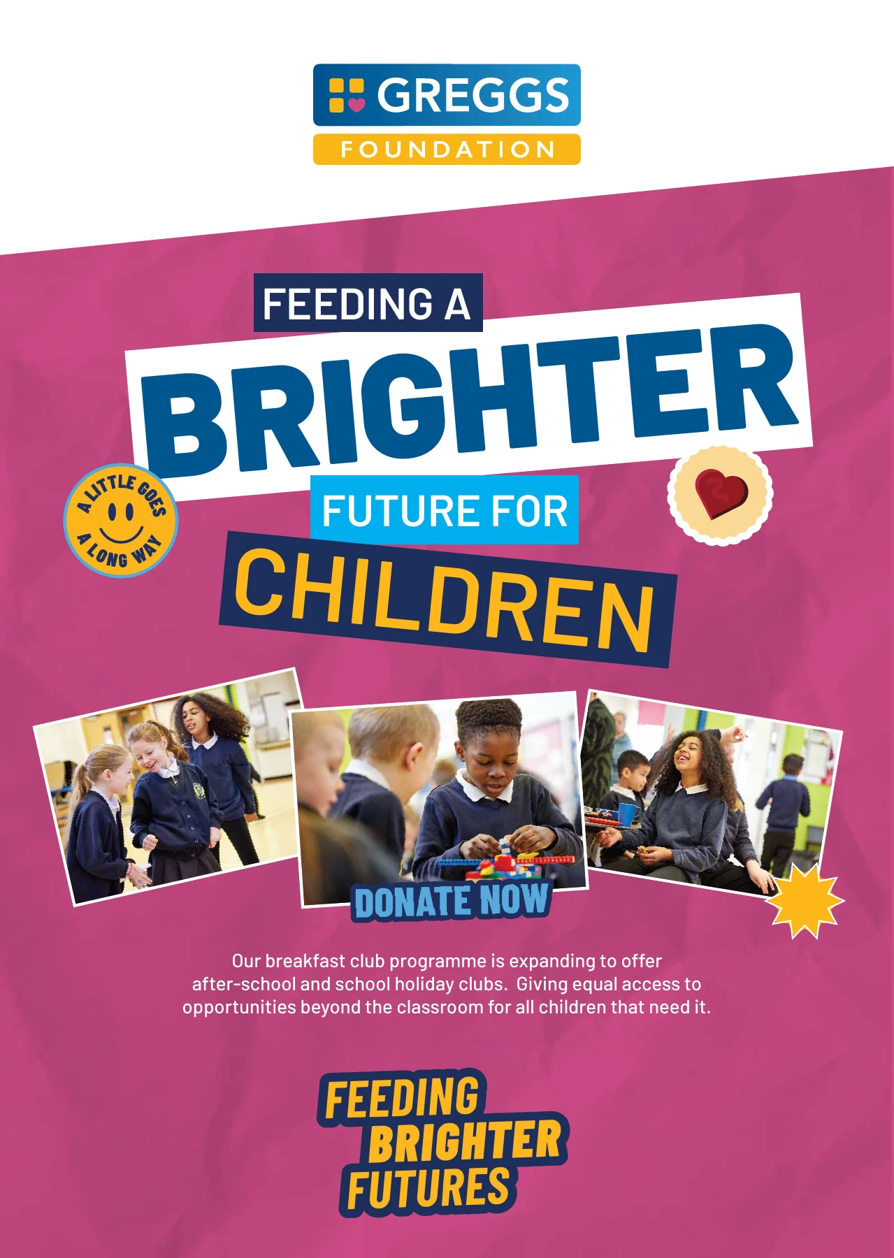 Feeding a brighter future exhibition board