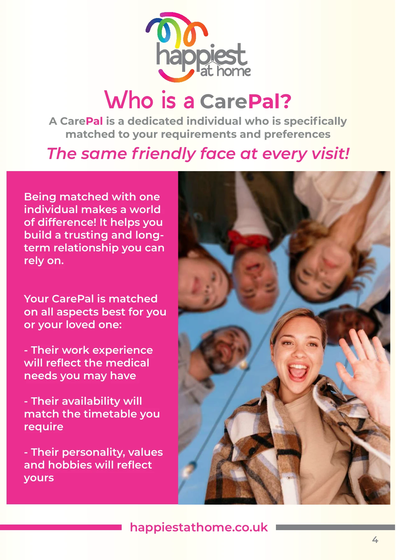 CarePal explanation in the brochure
