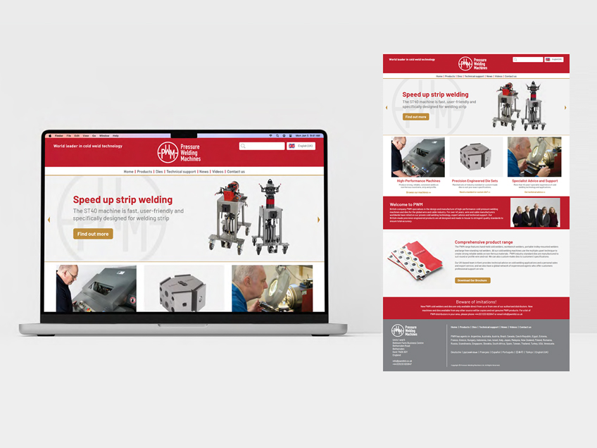 Multilingual website pages